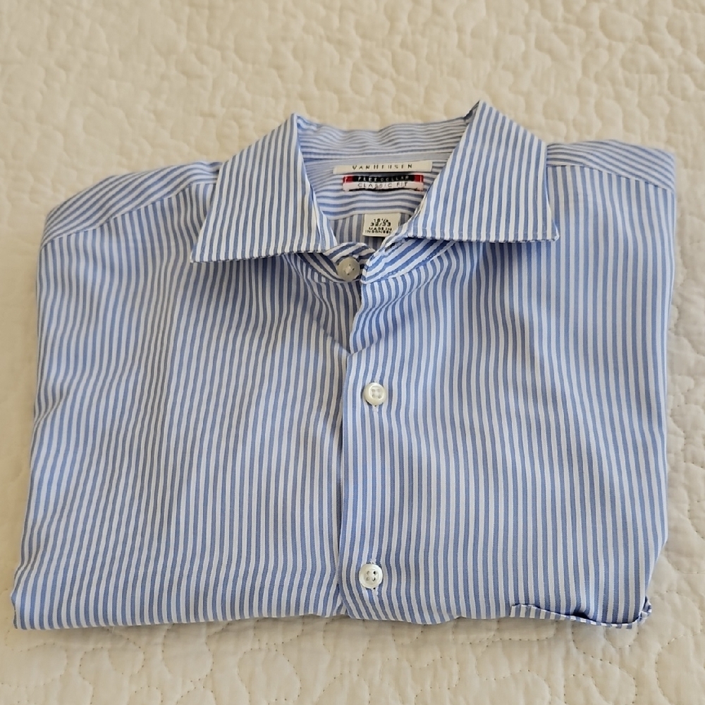 Van Heusen Classic Fit Button-down Shirt 15 1/2 32/33
